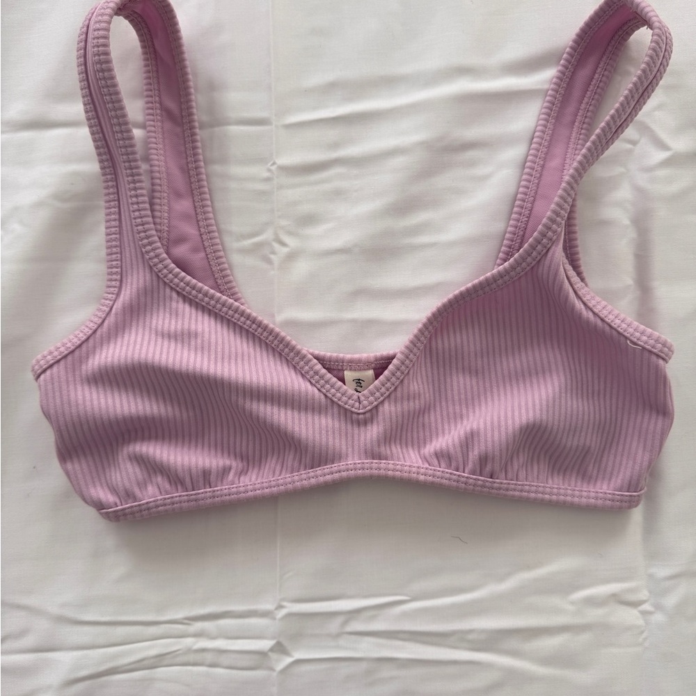 For Love & Lemons Lavender Ribbed Set - Picture 2 of 7